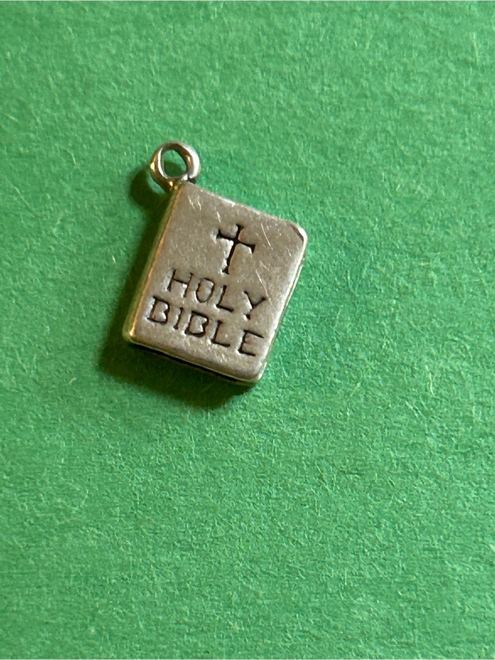 James Avery Silver Holy Bible Charm Pendant